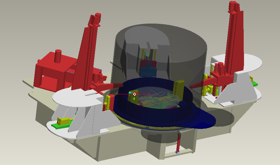 轉(zhuǎn)塔臺(tái)圓筒與支撐板組對工裝設(shè)備